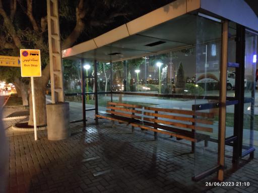 عکس ایستگاه اتوبوس آتش نشانی