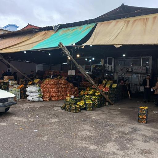 عکس میدان میوه و تره بار رودسر