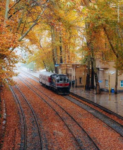 عکس ایستگاه راه آهن بیشه