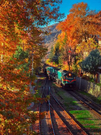 عکس ایستگاه راه آهن بیشه