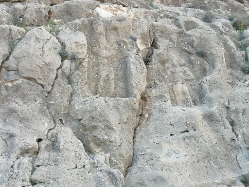 عکس نقش برجسته ساسانی برم دلک شیراز