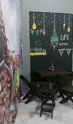 عکس کافه قهوه فانوس شب