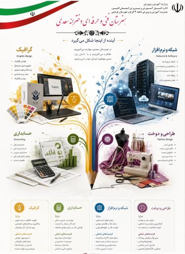 عکس دبیرستان فنی حرفه ای دخترانه سعدی