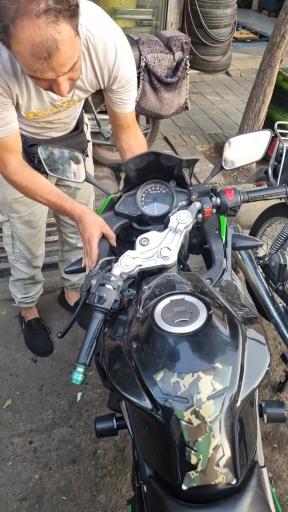 عکس تعمیرگاه موتورسیکلت مورسایکل