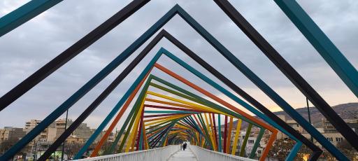 عکس پل هوایی عابر پیاده