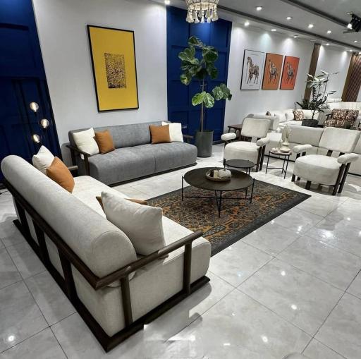 عکس دکوراسیون داخلی و مبلمان فلزی سرخ