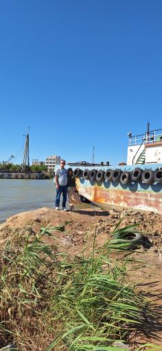 عکس ساحل رودخانه کارون خرمشهر