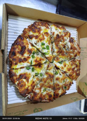 عکس پیتزا ساندویچ شکمو