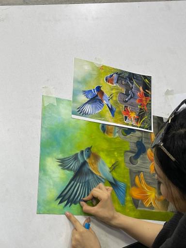 عکس گالری نقاشی پریا فرجی 