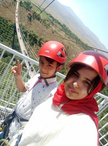 عکس زیپ لاین پل معلق مشگین شهر