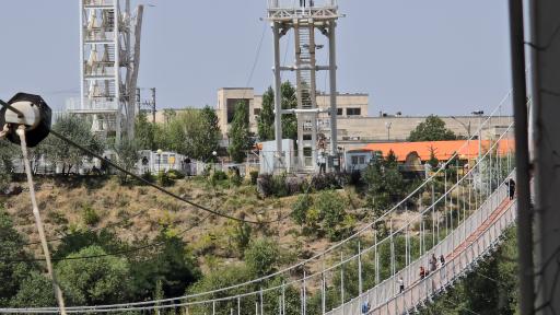 عکس زیپ لاین پل معلق مشگین شهر