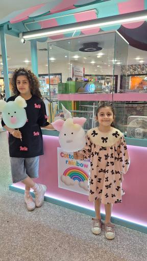 غرفه پشمک رنگین کمان