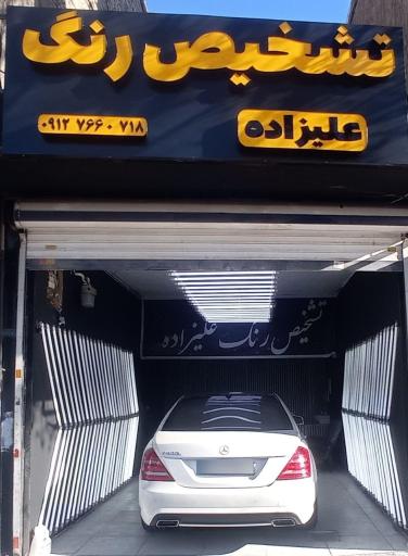 عکس کارشناسی رنگ بدنه و فنی خودرو علیزاده