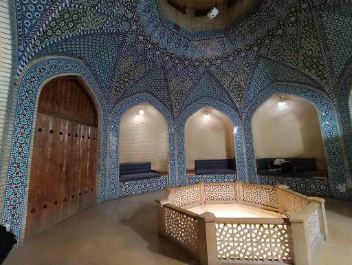 عکس حوضخانه آرامگاه سعدی