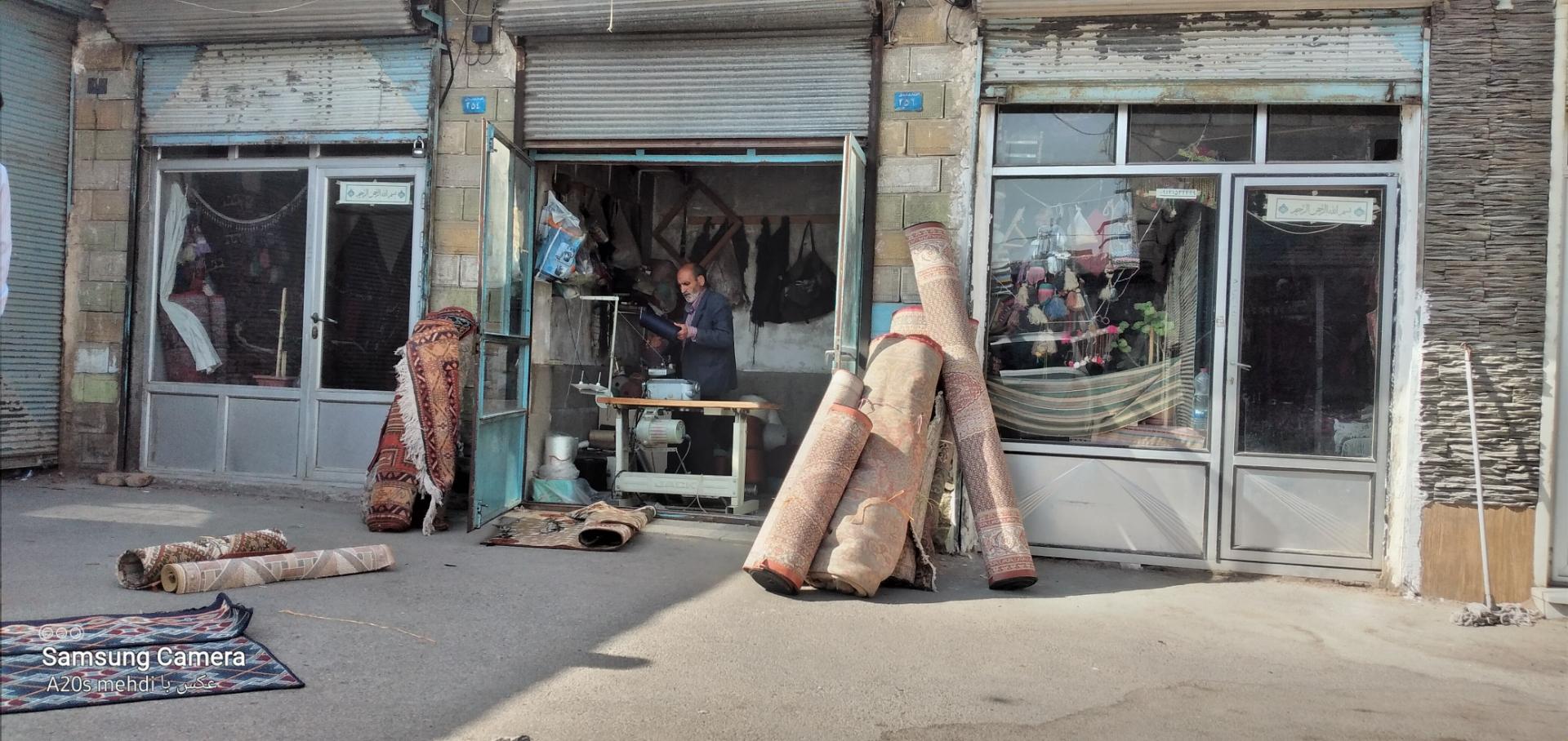 عکس رفوگری وزیگزال فرش یداله امیری