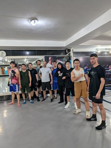 عکس آموزش بوکس امیر رنجی