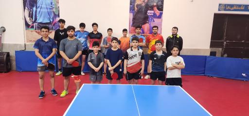 عکس باشگاه تنیس روی میز سردار شهید مختار مهماندوست