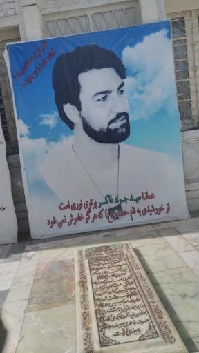 عکس مزار سید محمد جواد ذاکر