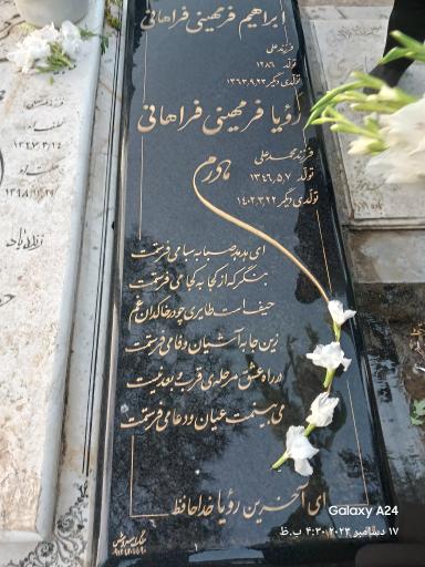 عکس مزار رویا فراهانی