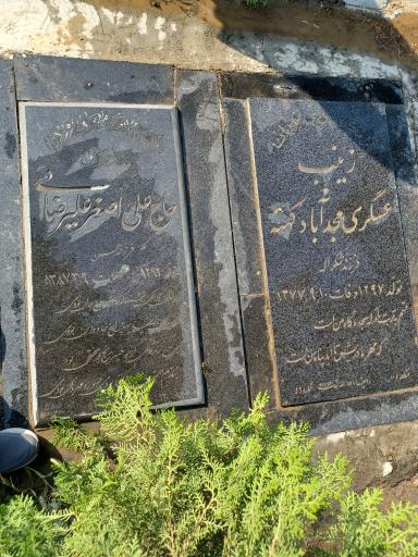 عکس مزار حاج علی اصغر علیرضایی و زینب عسکری 
