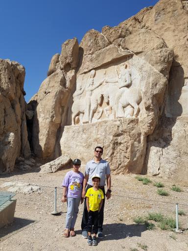 عکس نقش برجسته شاپور اول