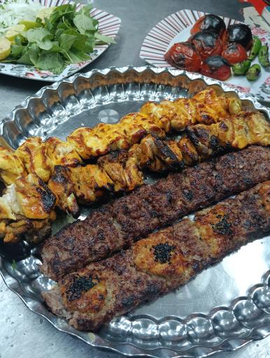 عکس کباب ساطوری بناب علی بابا