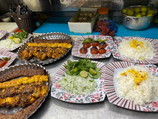 عکس کباب ساطوری بناب علی بابا