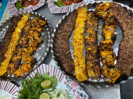 عکس کباب ساطوری بناب علی بابا