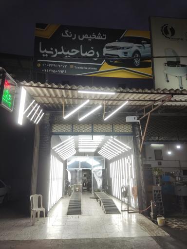 عکس تشخیص ‌رنگ رضا ‌حیدرنیا