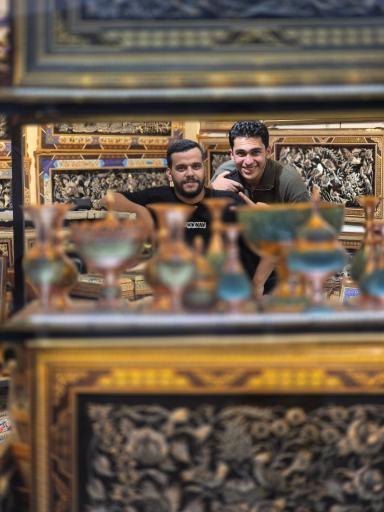 عکس صنایع دستی و قلم زنی جعفری