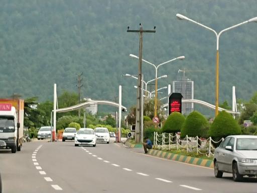 عکس درب ورودی شهرک نمک آبرود