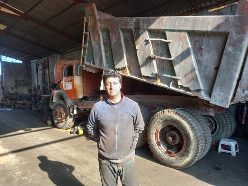 عکس تعمیرگاه کامیون بنز اندَخس