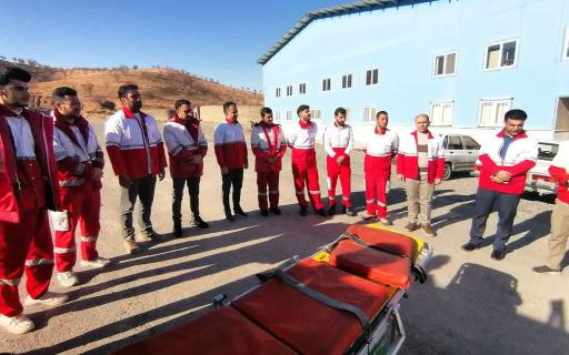 عکس پایگاه امداد و نجات موقت سامان