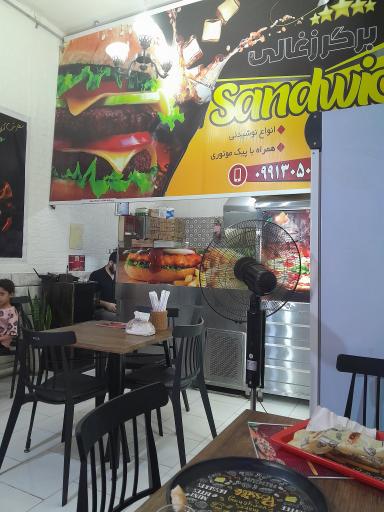 عکس برگر ذغالی