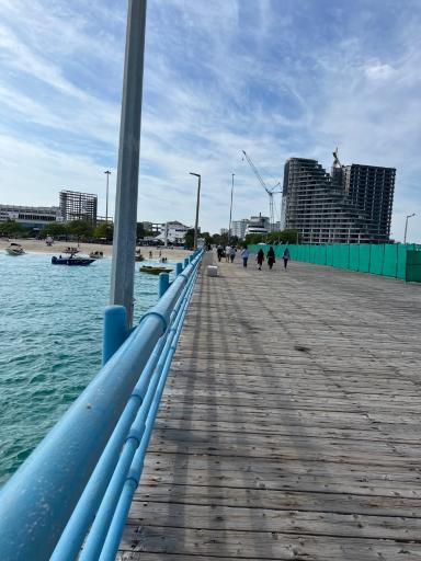 عکس اسکله بزرگ تفریحی کیش