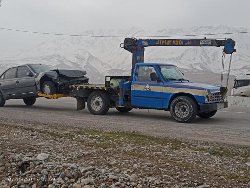 عکس نیسان جرثقیل و یدک کش شیبانی