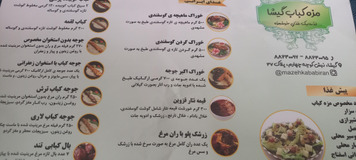 عکس مزه کباب گیشا