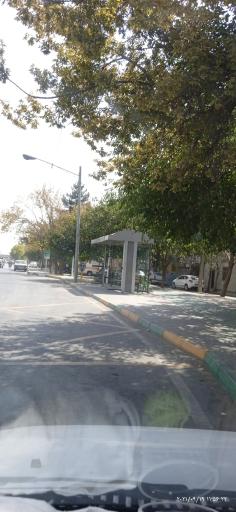 عکس ایستگاه اتوبوس تقاطع امام حسین