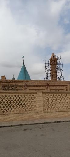 عکس منار جنبان سلجوقی  امامزاده محمد   بسطام 