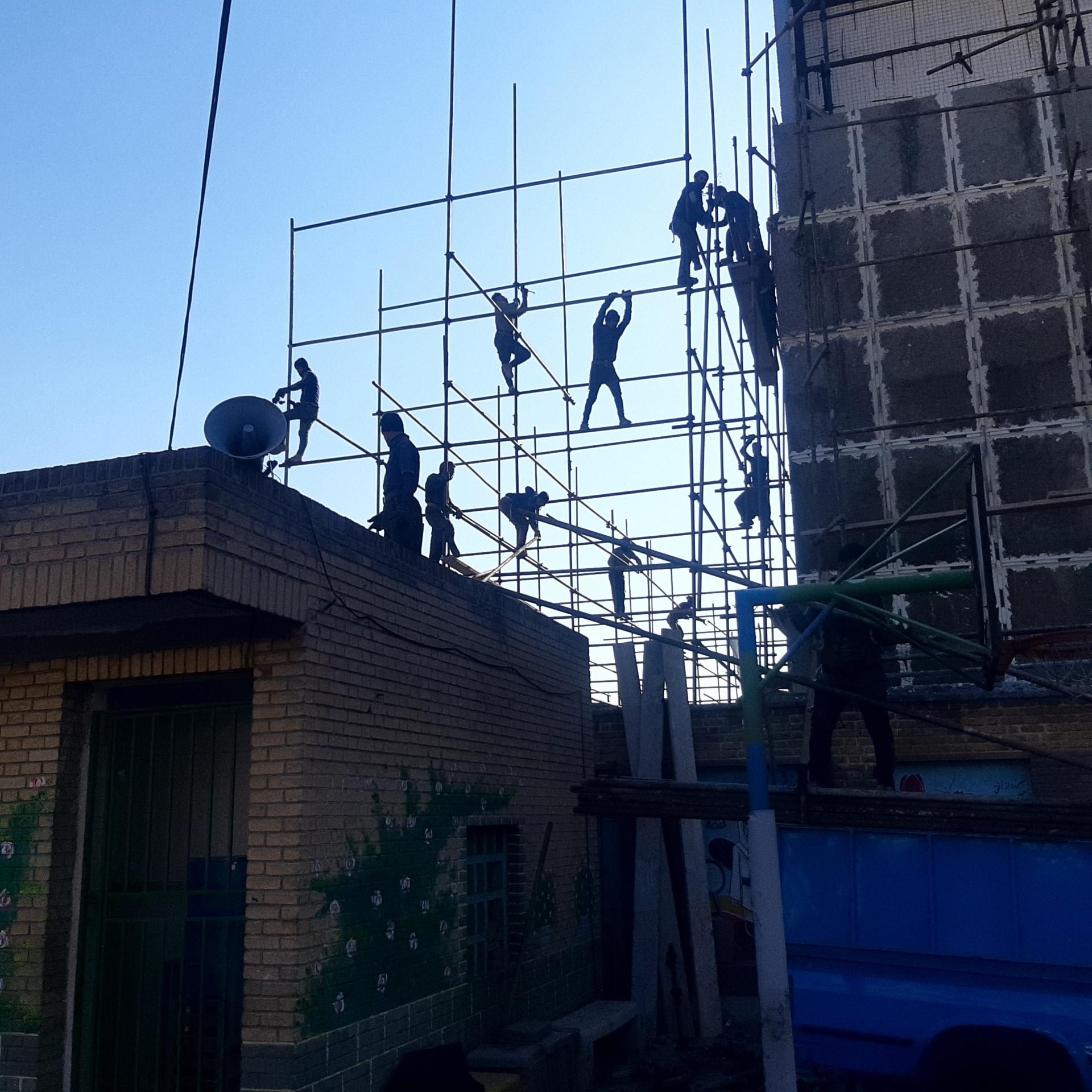 عکس انبار داربست فلزی ستاره غرب