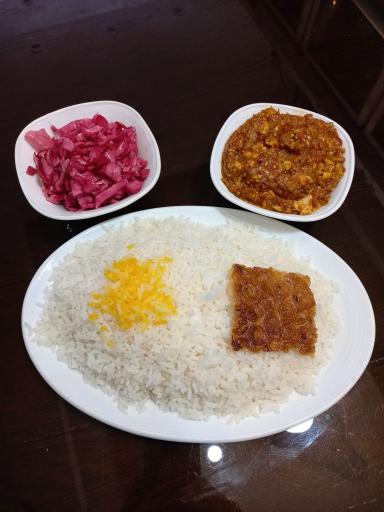 عکس غذای خانگی سیب گل