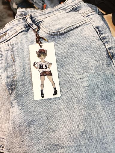 عکس پخش شلوار جین پاپیون 