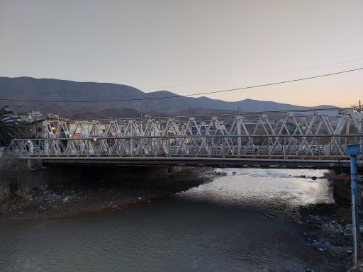 عکس پل فلزی لوشان