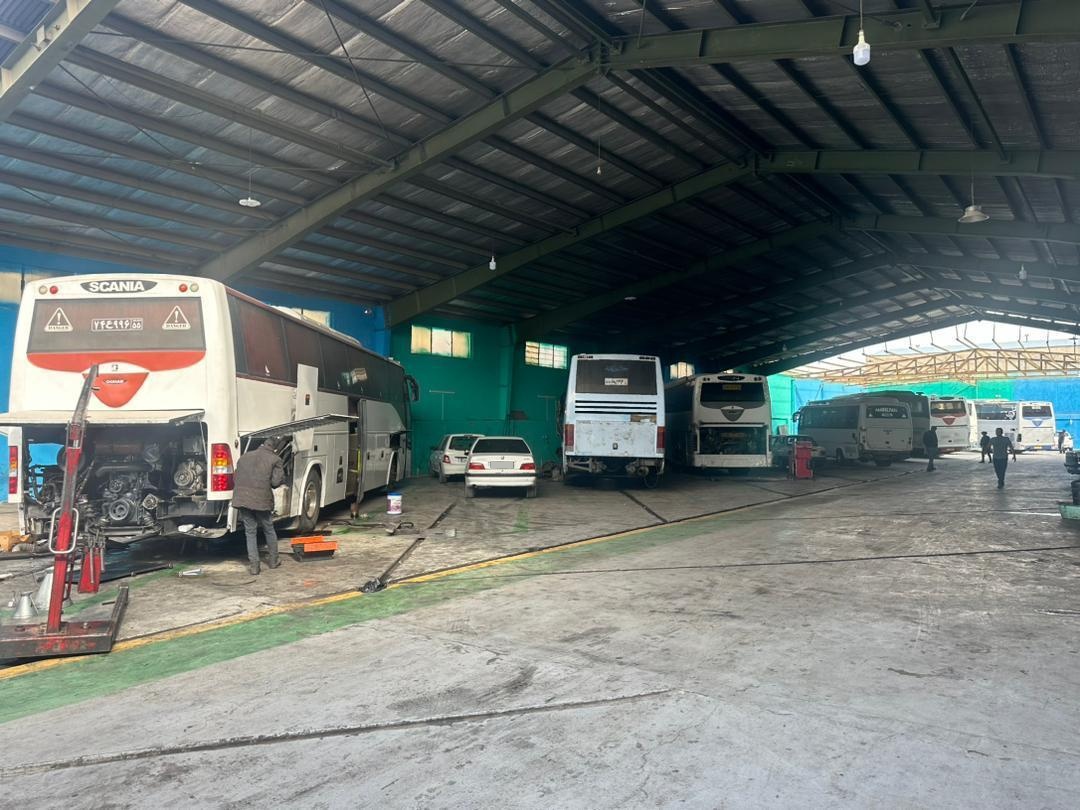 عکس تعمیرگاه اتوبوس خالقی ولگاریس