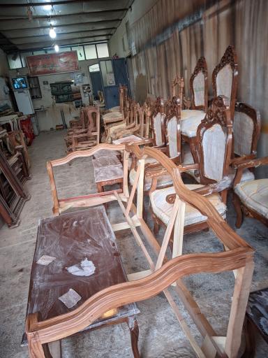 عکس رنگ کاری چوب طاها