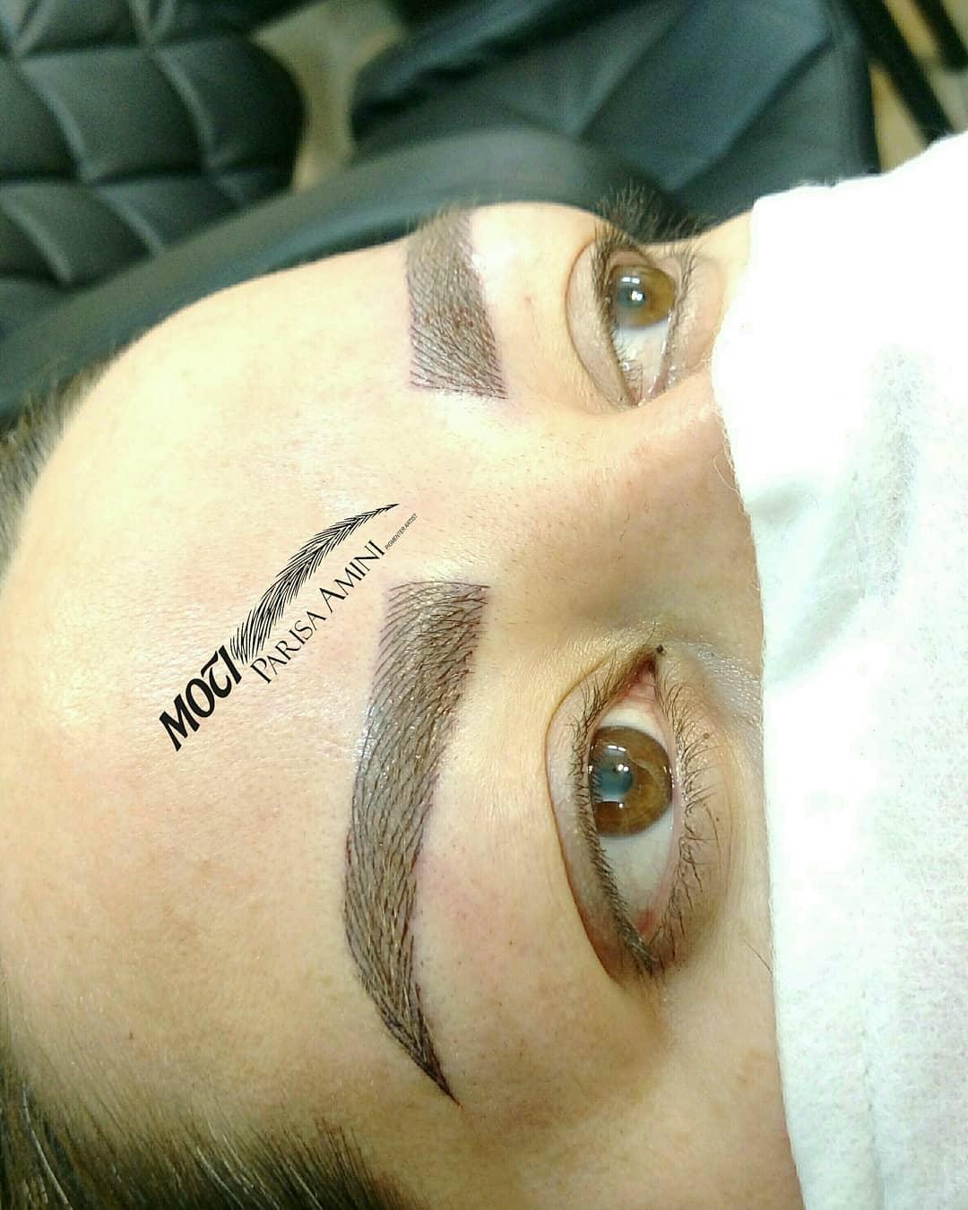 عکس هاشور و تاتو ابرو تهران