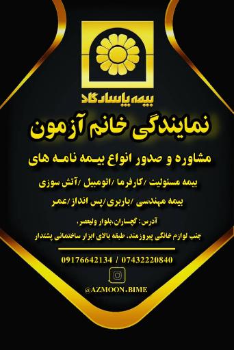 عکس بیمه پاسارگاد نمایندگی خانم آزمون 