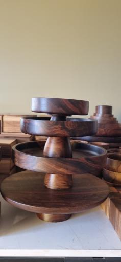 عکس تولیدی ظروف چوبی ژین