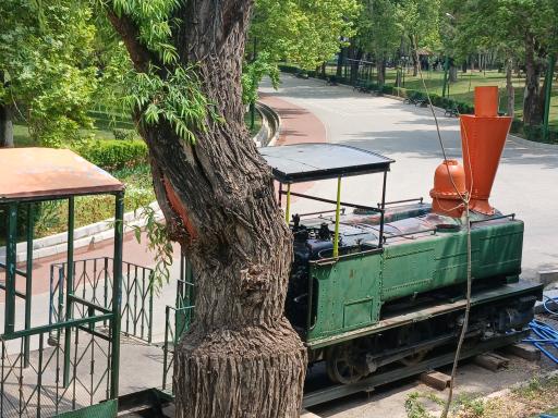 عکس ماشین دودی  پارک ملت (لوکوموتیو‌های بخار خط تهران و شهر ری )