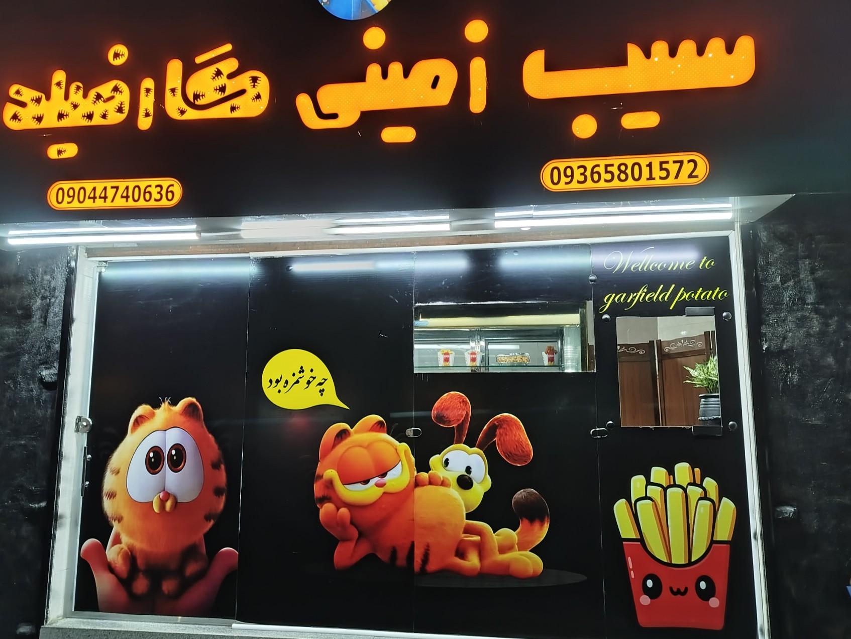 عکس سیب زمینی گارفیلد 